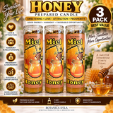 Honey Prepared Candle – Veladora de Miel Sweetening Spiritual Candle for Love, Attraction & Prosperity