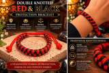 Double Knotted Red & Black Protection Bracelet
