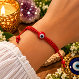 Red String Evil Eye Protection Bracelet – Adjustable Mal de Ojo Bracelet for Good Luck