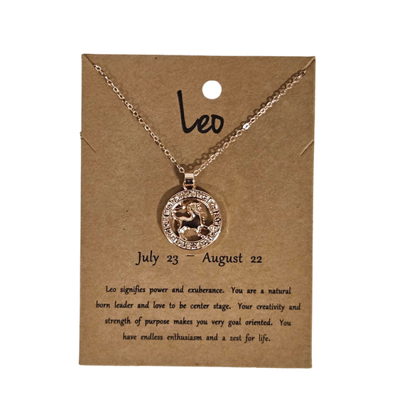 Leo Rose Gold Necklace