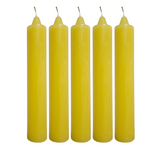 YELLOW PILLAR CANDLE LARGE 9" INCH