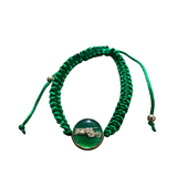 San Judas Bracelet Green on Green (Adult Size)