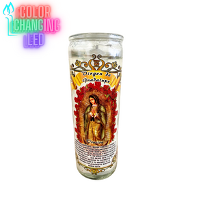 Shine ! Color Changing Gel Candle - Virgen De Guadalupe