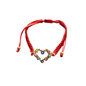 Protection Bracelet Against Evil Eye Heart (Adult Size)