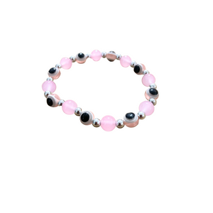 Protection Bracelet Against Evil Eye Pink (Adult Size)