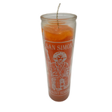 San Simon Orange Ritual Candle / San Simon Veladora Naranja