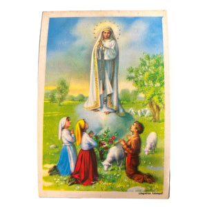 Ntra. Sra. de Fatima Prayer Card (Vintage)