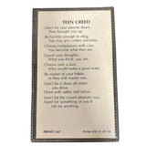 Teen Creed Prayer Card (Vintage)