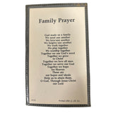 Family Prayer - Prayer Card (Vintage)