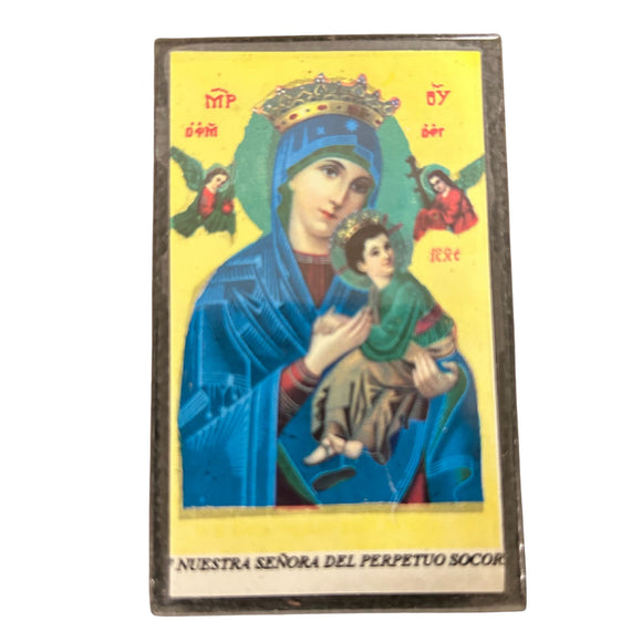 Nuestra Senora del Perpetuo Socorro Prayer Card (Vintage)