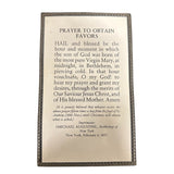 Prayer to Obtain Favors Prayer Card (Vintage)