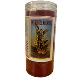 Jumbo San Miguel Arcangel 14 Day Fixed Candle /  Jumbo Veladora Preparada San Miguel Arcangel