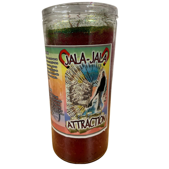 Jumbo Pull Attraction 14 Day Fixed Candle / Jumbo Veladora Preparada Jala Jala Attraction