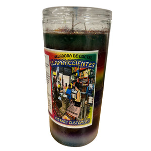 Jumbo Attract Customers 14 day Fixed Candle / Jumbo Veladora Preparada Llama Clientes