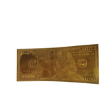 100 Dollar Bill Replica Gold Bank Note