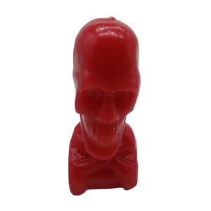 Skull Cross Candle Red
