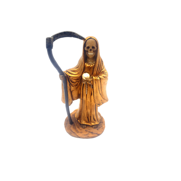 Santa Muerte Figure Gold 5' Inch