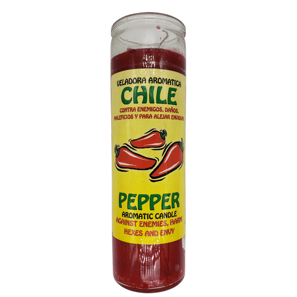 Chile Veladora Preparada / Pepper Aromatic Candle