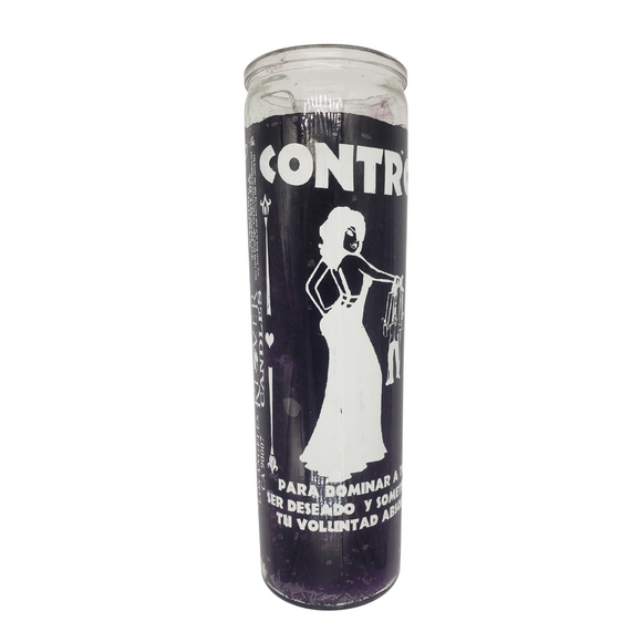 Control Veladora Morada / Purple Ritual Candle