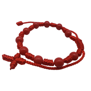 Cross protection bracelet red (Adult Size)