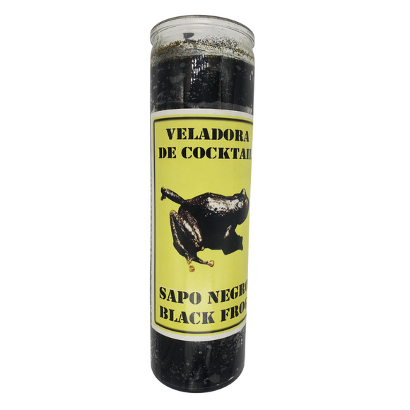 Black frog sapo negro fixed candle