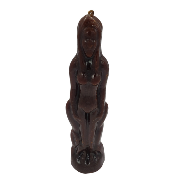 WOMAN FIGURE CANDLE BROWN /CANDELA DE MUJER
