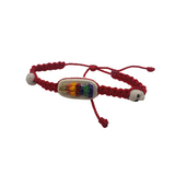 Santa Muerte 7 Color Protection Bracelet (Adult Size)