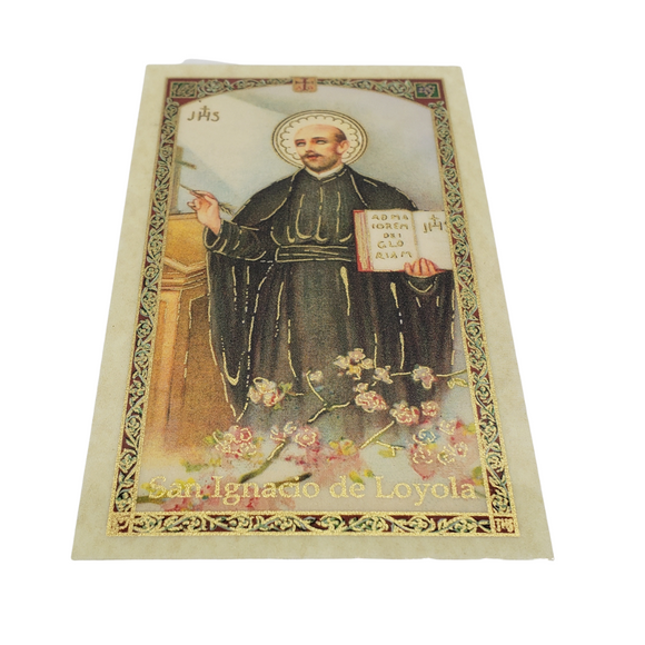 Ignacio De Loyola Prayer Card