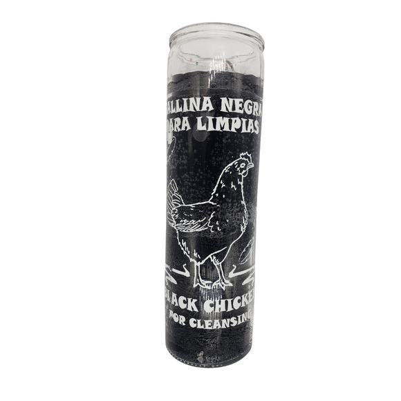 Gallina Negra Veladora / Black Chicken Ritual Candle