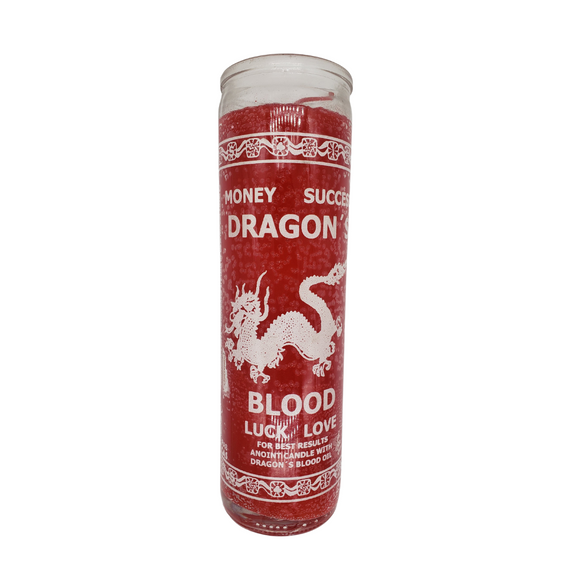 Dragon's Blood Red Candle/ Veladora de Sangre de Dragon Roja