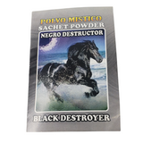 Black Destroyer Sachet Powder / Negro Destructor Polvo Mistico