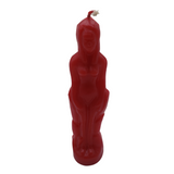 Woman Figure Red Candle 8'