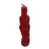 Woman Figure Red Candle 8'