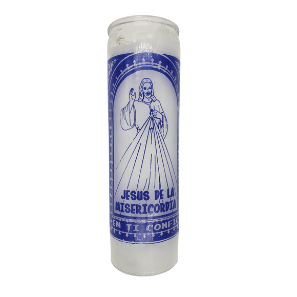 Jesus de la Misercordia Veladora Blanca / Candle