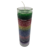 Improve Business 7 Color Ritual Candle / Mejorar Negocio Veladora de 7 Colores