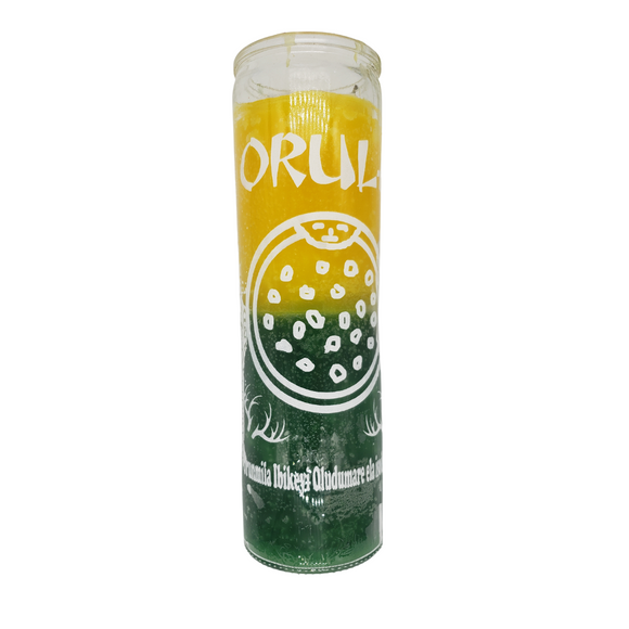 Orunla 2 color ritual candle / Orunla