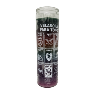 Veladora Para Todo de Colores / All Purpose Ritual Candle Multicolor