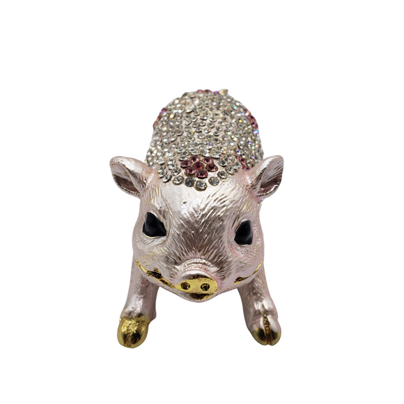 Jeweled Piggy Jewelry Box / Joyero de Puerquito