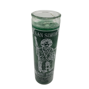 San Simon Green Ritual Candle / San Simon Veladora Verde