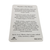 San Benito Prayer Card (Spanish)