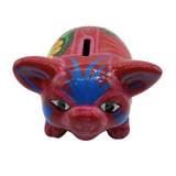 Hand Painted Piggy Bank  / Imported (Peru)