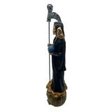Santa Muerte Gold Pot Statue 12 inches