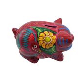 Hand Painted Piggy Bank  / Imported (Peru)