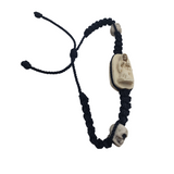 Santa Muerte White Protection Bracelet (Adult Size)