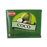 COCONUT INCENSE CONES / COCO CONOS DE INCENSIO