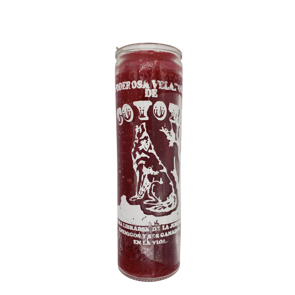 Coyote Red Ritual Candle / Veladora de Coyote Roja