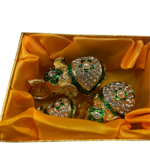 Elephant Family Set Ornament / Jewelry Box
