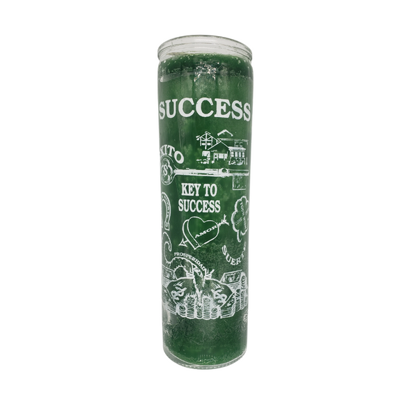Keys to Success Green Ritual Candle / Exito Veladora Verde