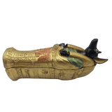 Anubis Sarcophagus Figure with Mummy