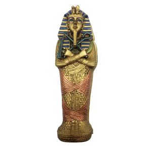 Pharaoh Sarcophaguses Replica Figure with Mummy